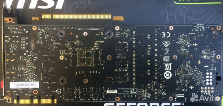 MSI GeForce GTX 1070 aero 8G O Нерабочая