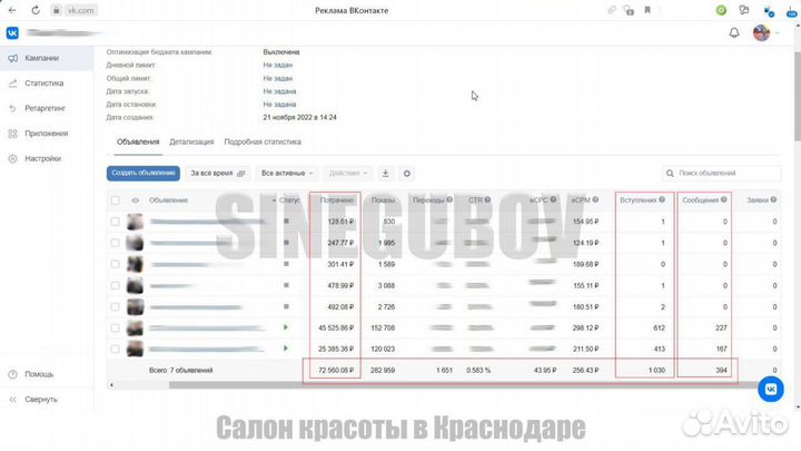 Реклама вконтакте. Частный таргетолог