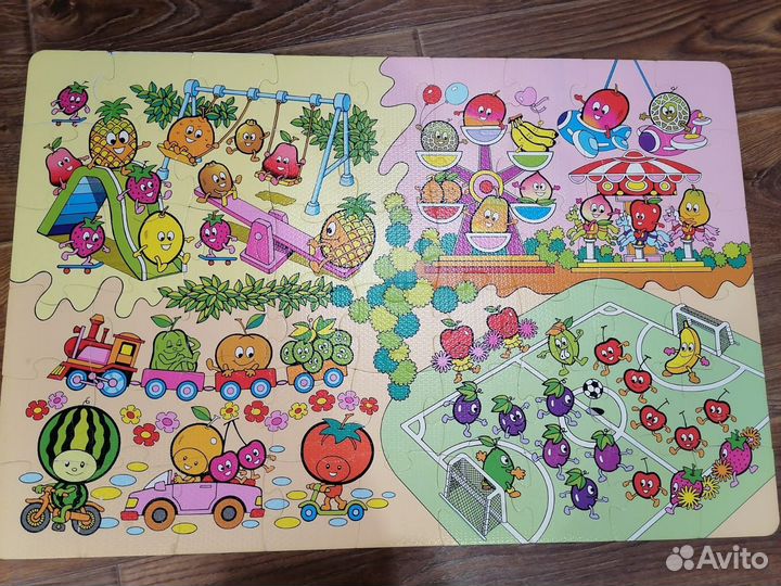 Пазлы мягкие на пол