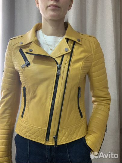 Кожаная куртка косуха 40-42