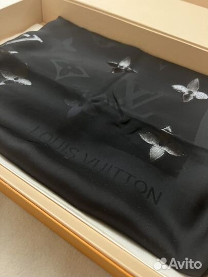 Louis vuitton шарф, шелк, оригинал, новый