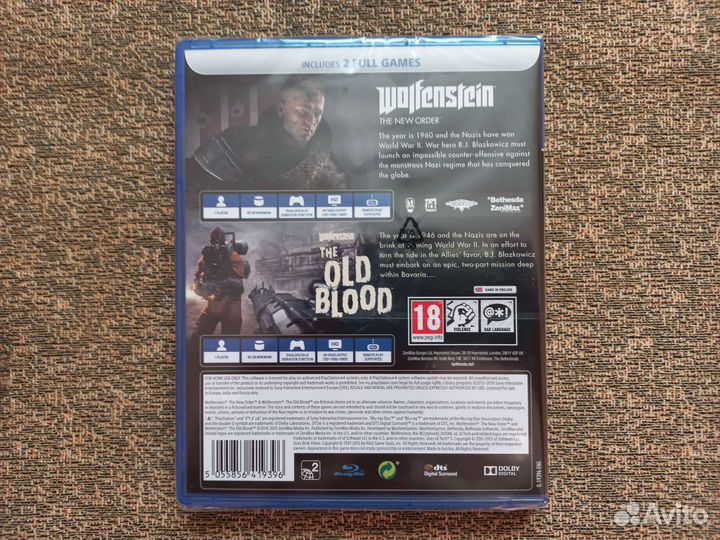 Wolfenstein: The Two Pack (PS4) (Новый)