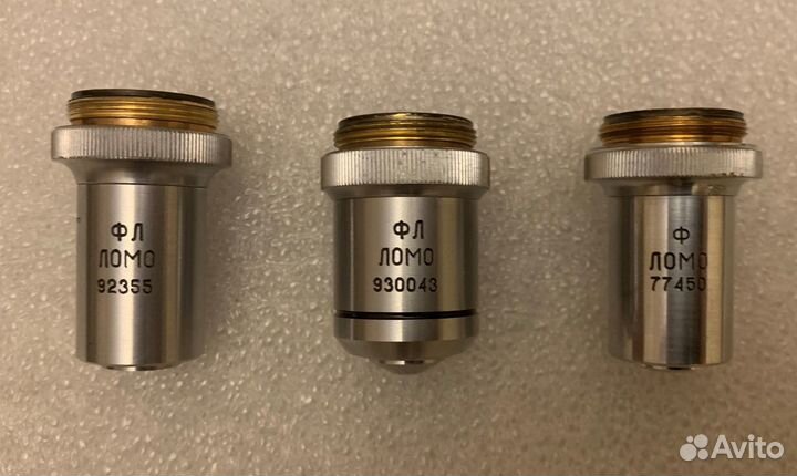 Объективы и окуляры к биологическим микроскопам