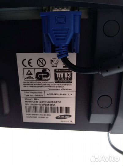 Монитор для компьютера samsung SyncMaster 940n