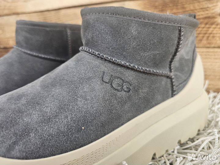 Угги UGG Men Ultra Mini Hybrid Grey оригинал