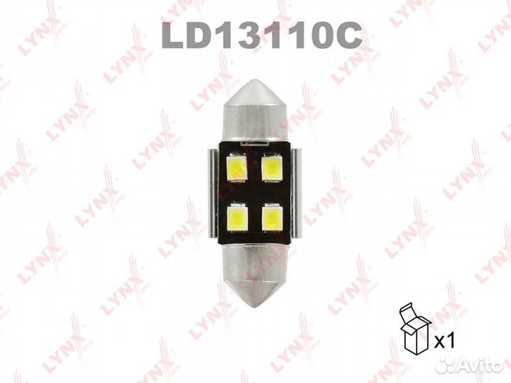 Лампа светодиодная LED C10W T11X31mm 12V SV8 5 680