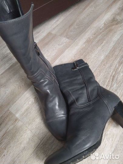 Ботиночки женские, цвет темно серый, р-р 38