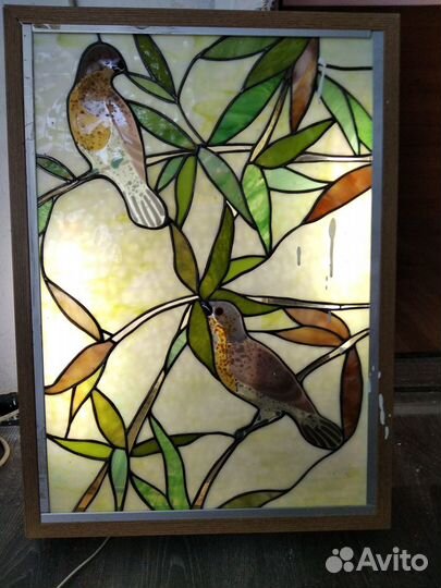 Панно витраж из стекла