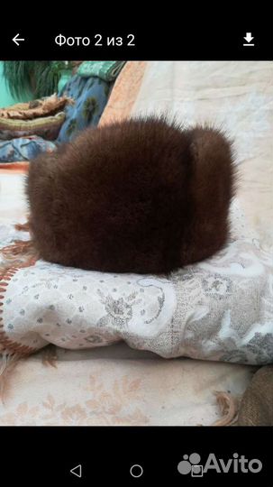 Мужская норковая шапка