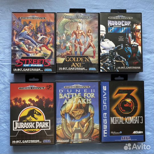 Картриджи для Sega Mega Drive