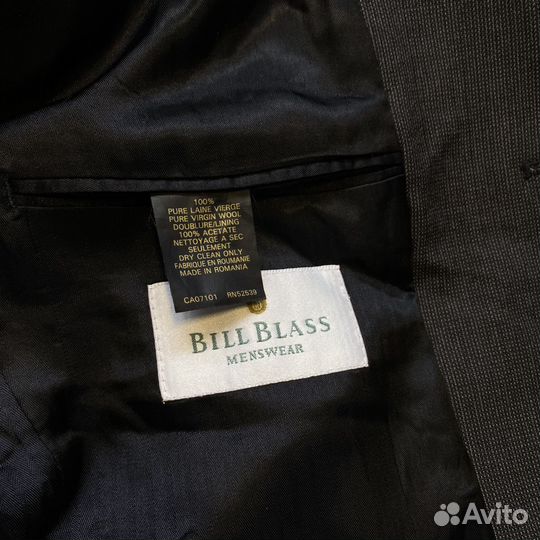 Пиджак Bill Blass, винтаж, 100 шерсть, 50