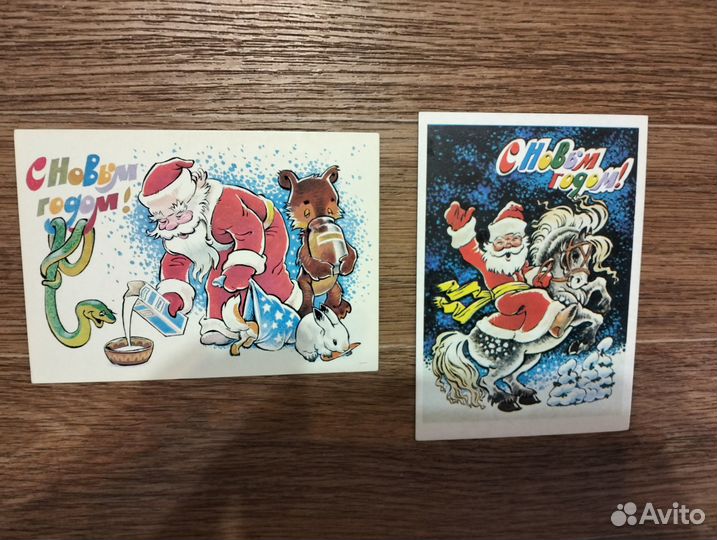 Советские новогодние открытки новые