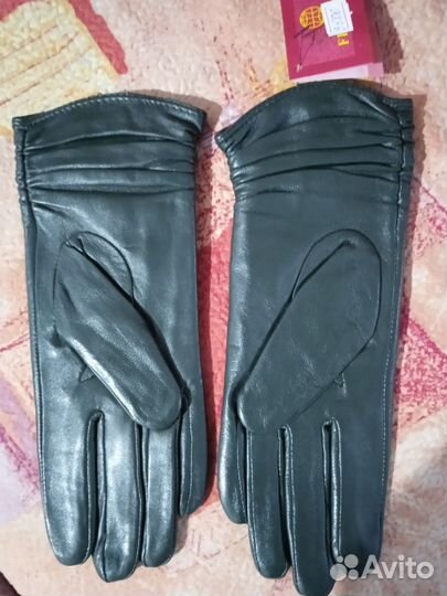 Перчатки женские натуральная кожа, р 6,5