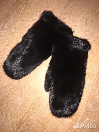 Норковые Варежки из цельной шкуры