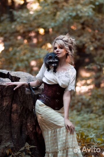 Корсет коричневый