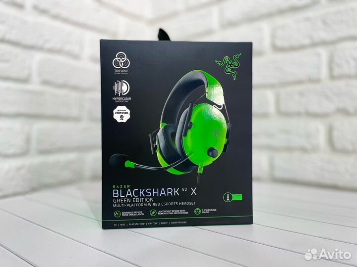 Компьютерная гарнитура Razer Blackshark V2 X Green