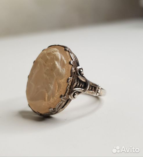 Серебряное кольцо, 875 проба,ссср, 