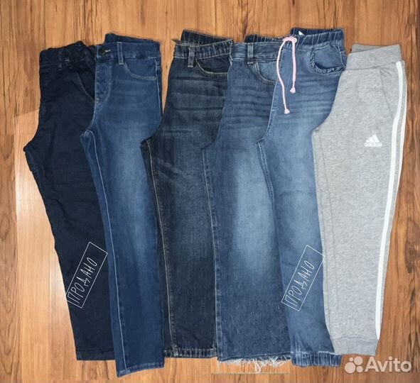 Брюки для девочки Uniqlo,next,Adidas 128, 134