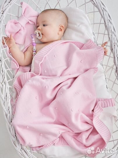 Плед на выписку летний