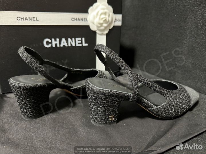 Туфли женские Chanel на каблуке 6.5 см