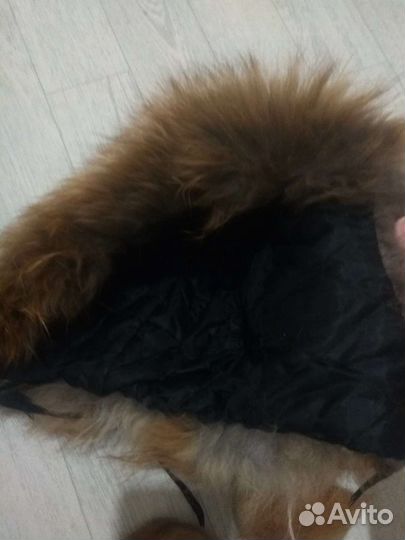 Натуральная лиса шапка