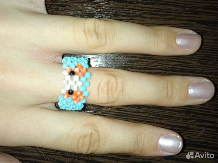 Кольцо из бисера