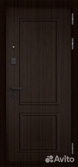 Дверь входная в квартиру с зеркалом