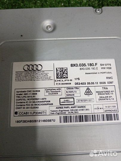 Магнитола Audi A1 8X1 caxb 47536 2012