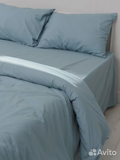 Наволочки 70х70 Niteva поплин, цвет серо-голубой