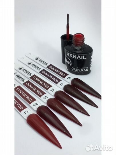 Коллекция огненных красных гель лаков хит