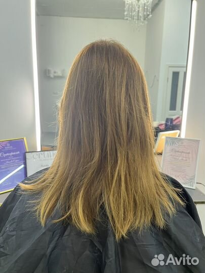 Кератиновое выпрямление волос модель