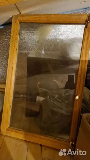 Дверь деревянная бу + 4 окна