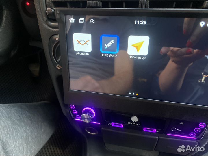 Магнитола 1din с видвижным экраном android
