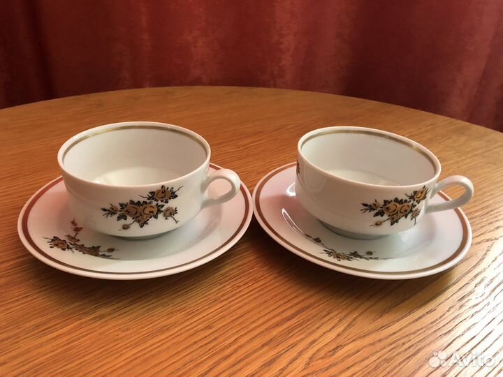 Сервиз кофейный и чайная пара. ГДР
