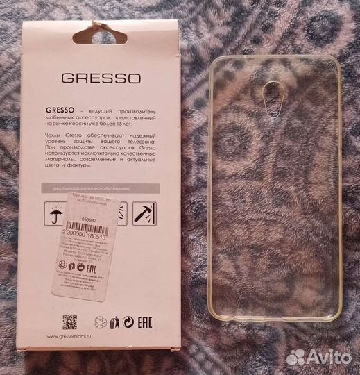 Чехол силиконовый на meizu M5 note