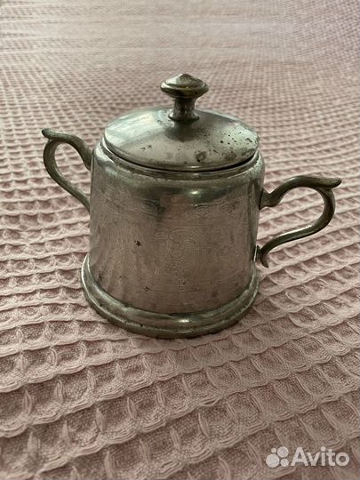 Антиквариат. Сахарница и чайник-заварник 19 века
