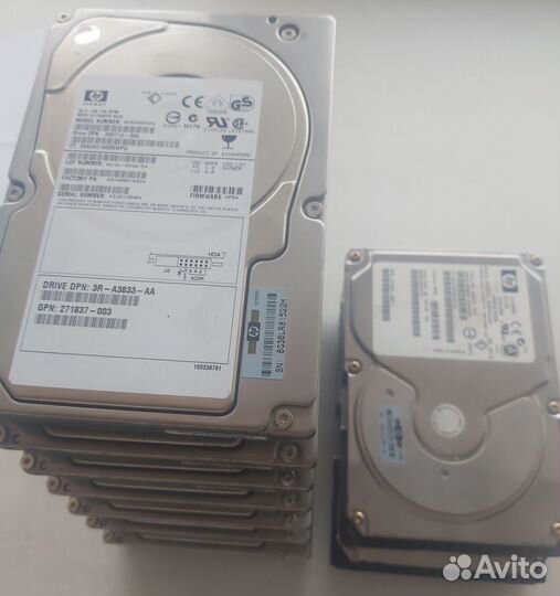 Жёсткие диски scsi Ultra320 146.8GB, 72.8GB, 36.4G