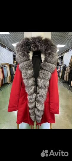 Парка с натуральным мехом