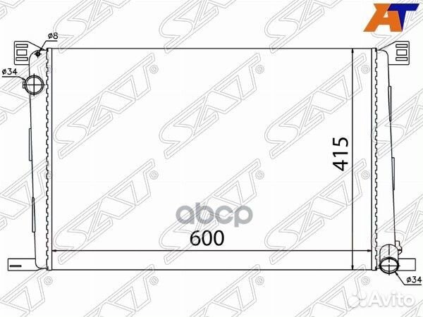 Радиатор mini clubman 07-14/countryman 10-16/HA