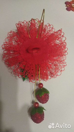 Резиночки для волос Ягодка