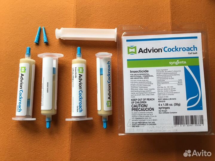 Тараканы Advion Cockroach Gel bait средство