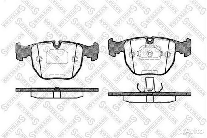 Stellox 607000BSX 607 000B-SX колодки дисковые п
