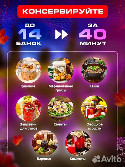 Электрический автоклав малиновка Смарт Шеф 26 л