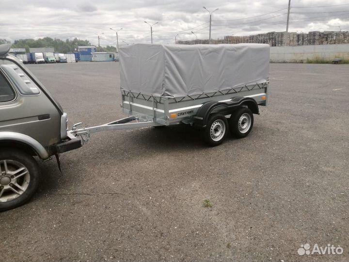 Прицеп легковой 2оси с тентом 1,0м