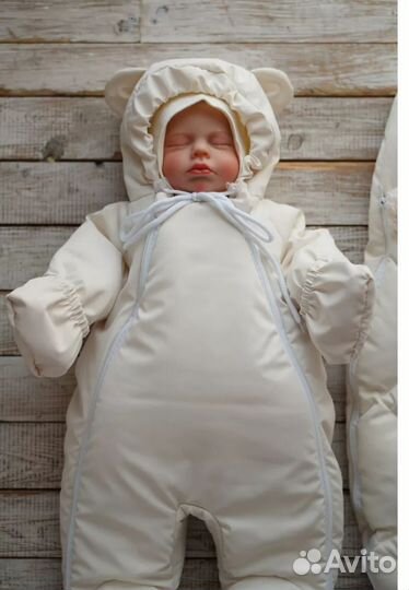 Конверт комбинезон на выписку для новорожденного