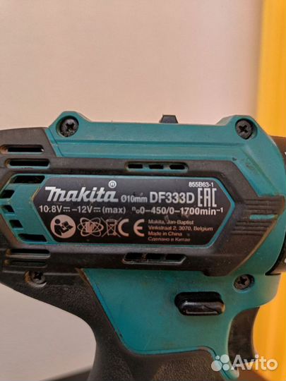 Шуруповерт аккумуляторный Makita DF333D