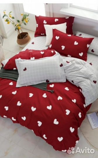 Белье постельное евро из сатина