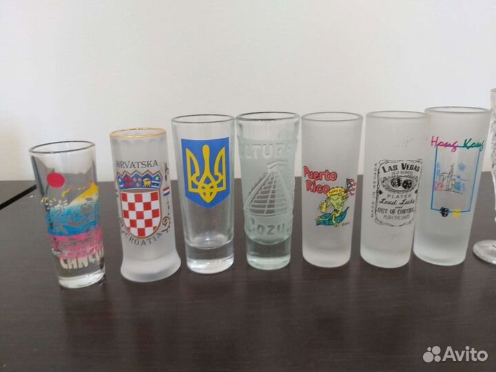 Стопочки стеклянные коллекционные