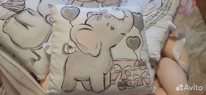 Кокон гнездышко бортики в кроватку