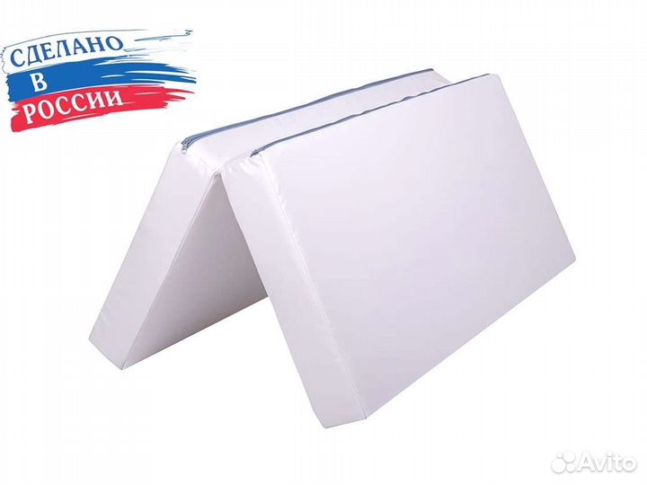 Мат складной 2 секции Sportova 100х100х10см